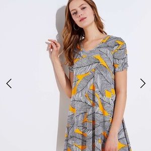 NWOT Loft Fern Short Sleeve Swing Dress